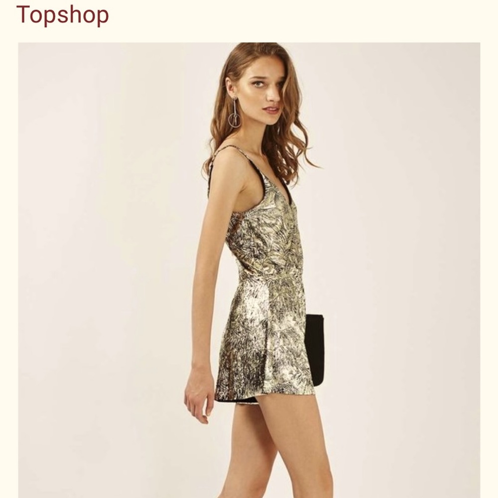 **Host pick** TopShop Gold Metallic Romper